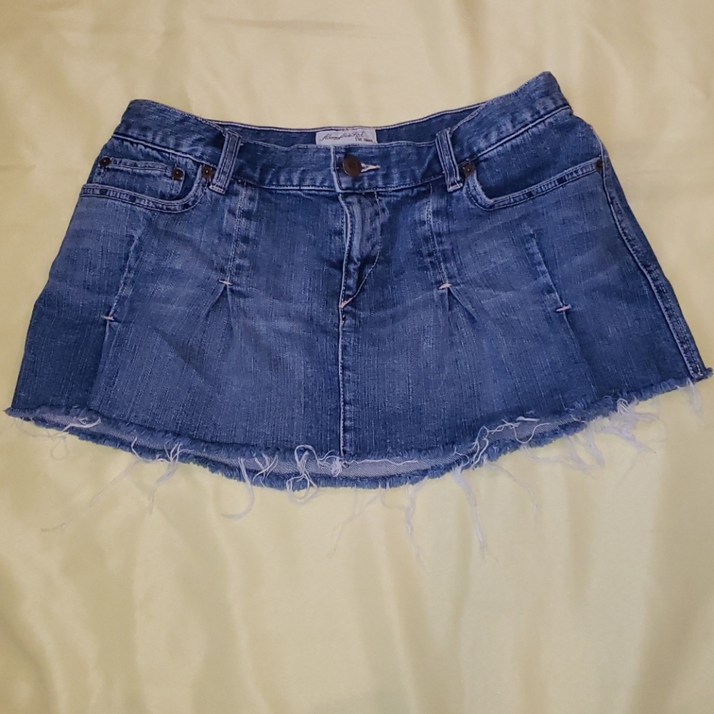 Abercrombie & Fitch Mini Jean Skirt